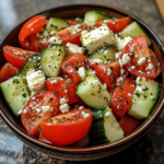 Tomato Cucumber Feta Salad