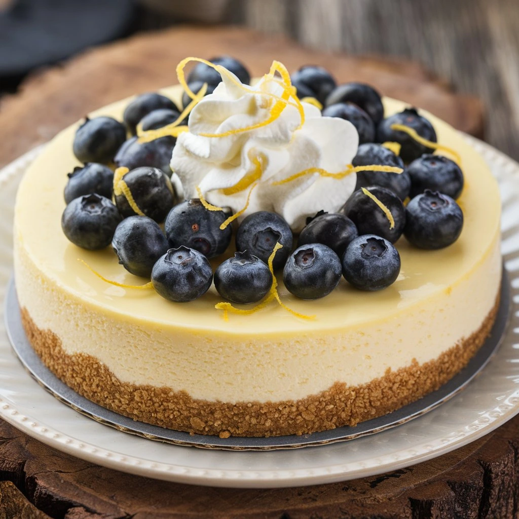 lemon blueberry cheesecake