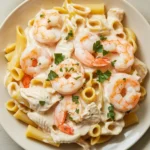 chicken and shrimp alfredo