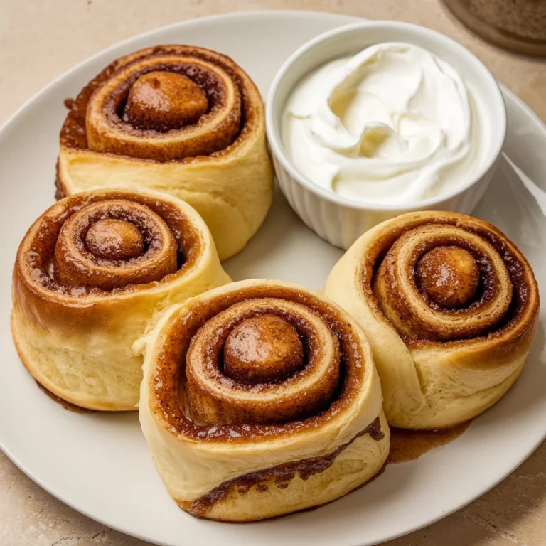 cinnamon rolls with heavy whipping cream