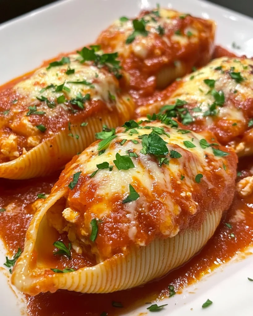 Chicken stuffed shells