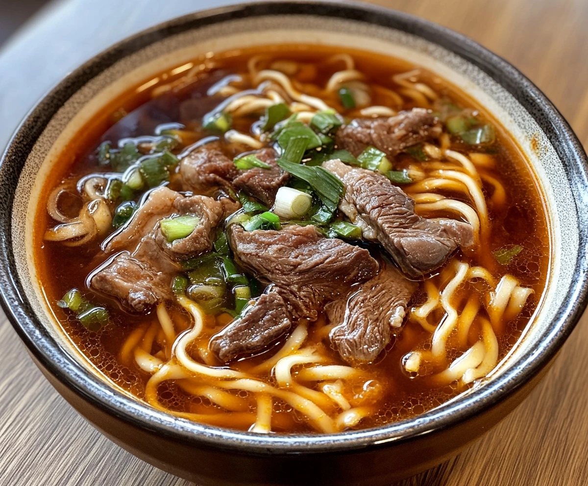 What is a Chinese beef noodle dish called?