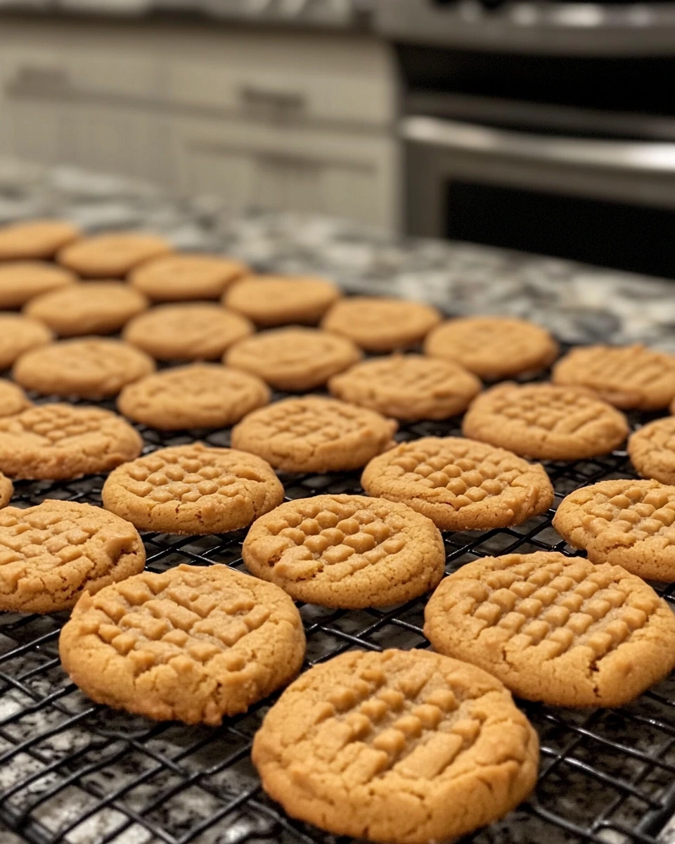 What are the basic ingredients for peanut butter cookies?