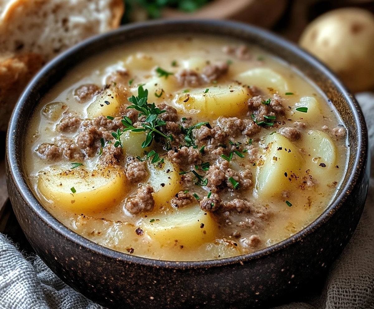 hamburger potato soup