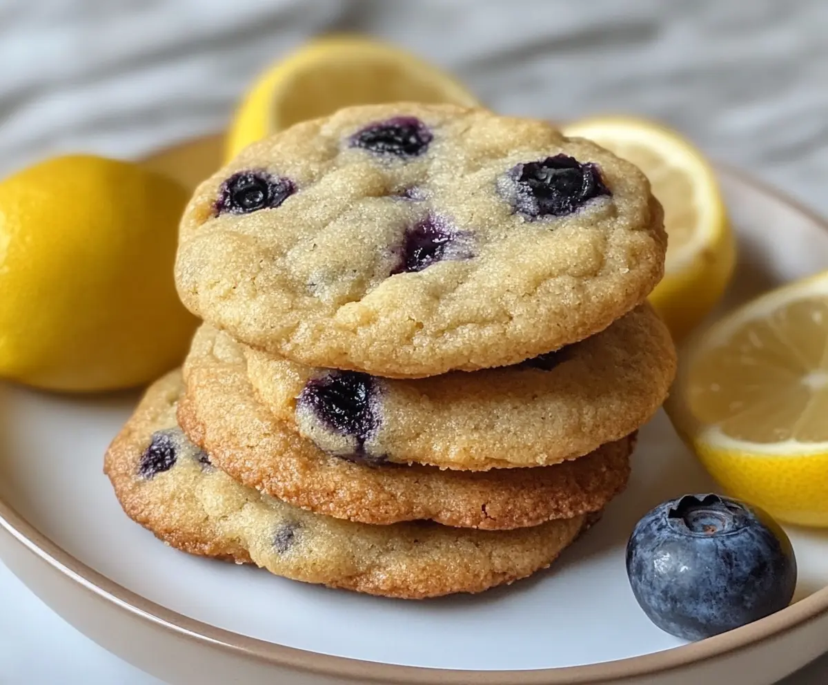 Lemon blueberry cookies recipe