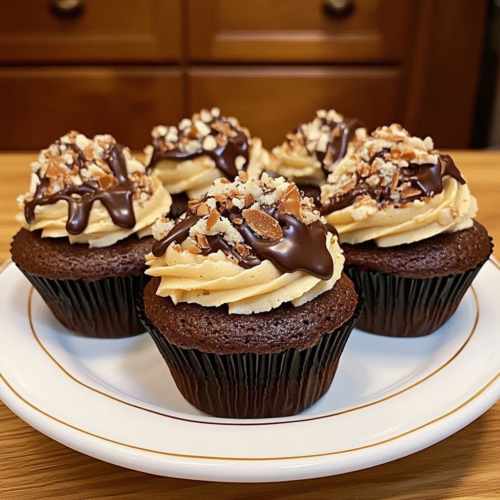 German Chocolate Delight Cupcakes